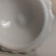 Bonbonnière, pineapple sugar bowl in white opaline.