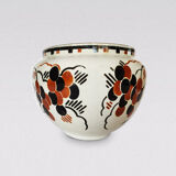 Cache pot en faïence style Art Déco