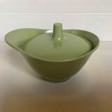 Designer khaki green sugar bowl