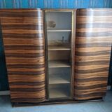 Art deco library in macassar ebony