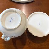 Meissen porseleinen thee- en koffieservies 'Scattered Flowers': 40-delige s