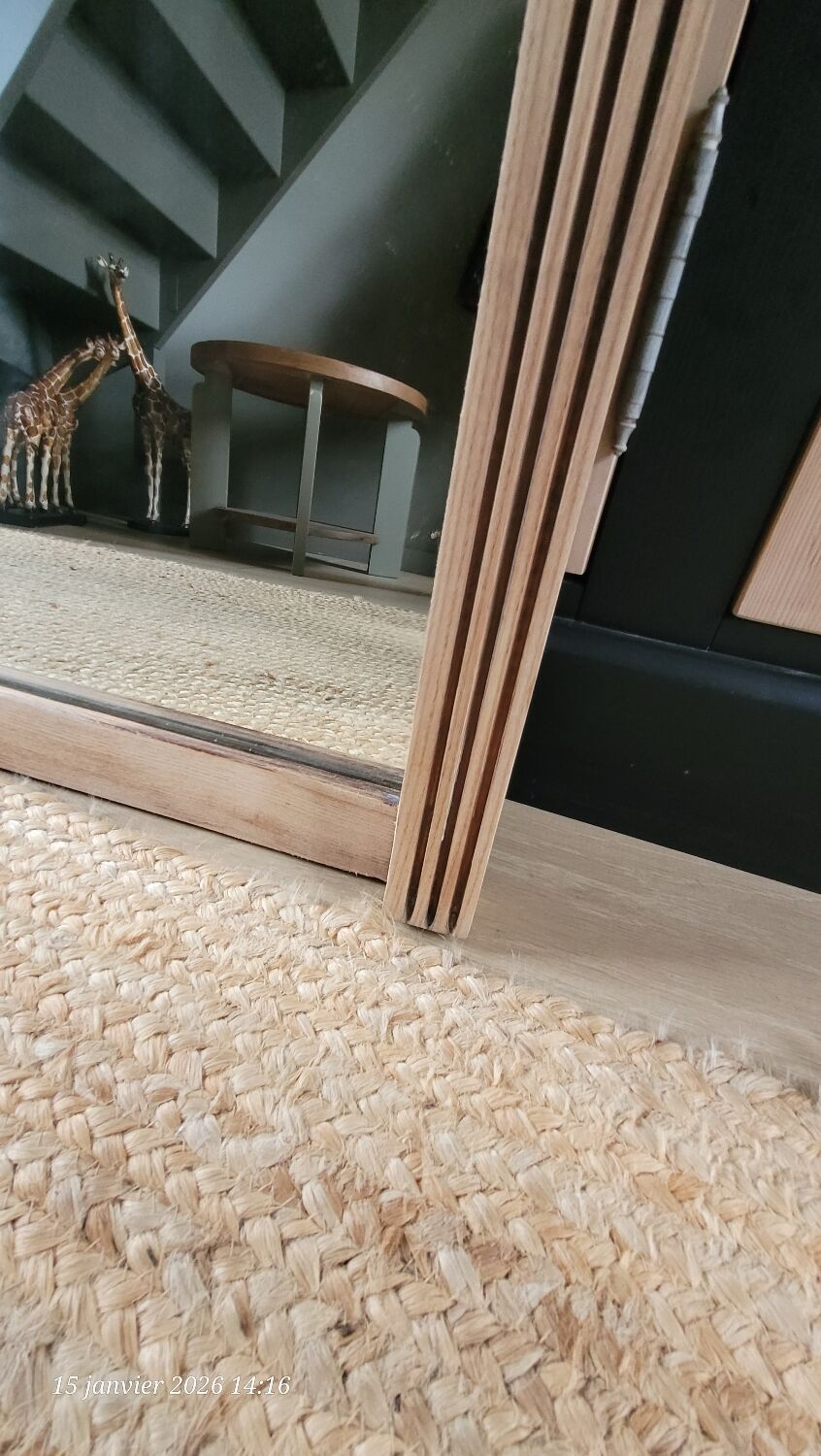 Raw wooden mirror, to be placed or hung.