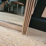 Raw wooden mirror, to be placed or hung.