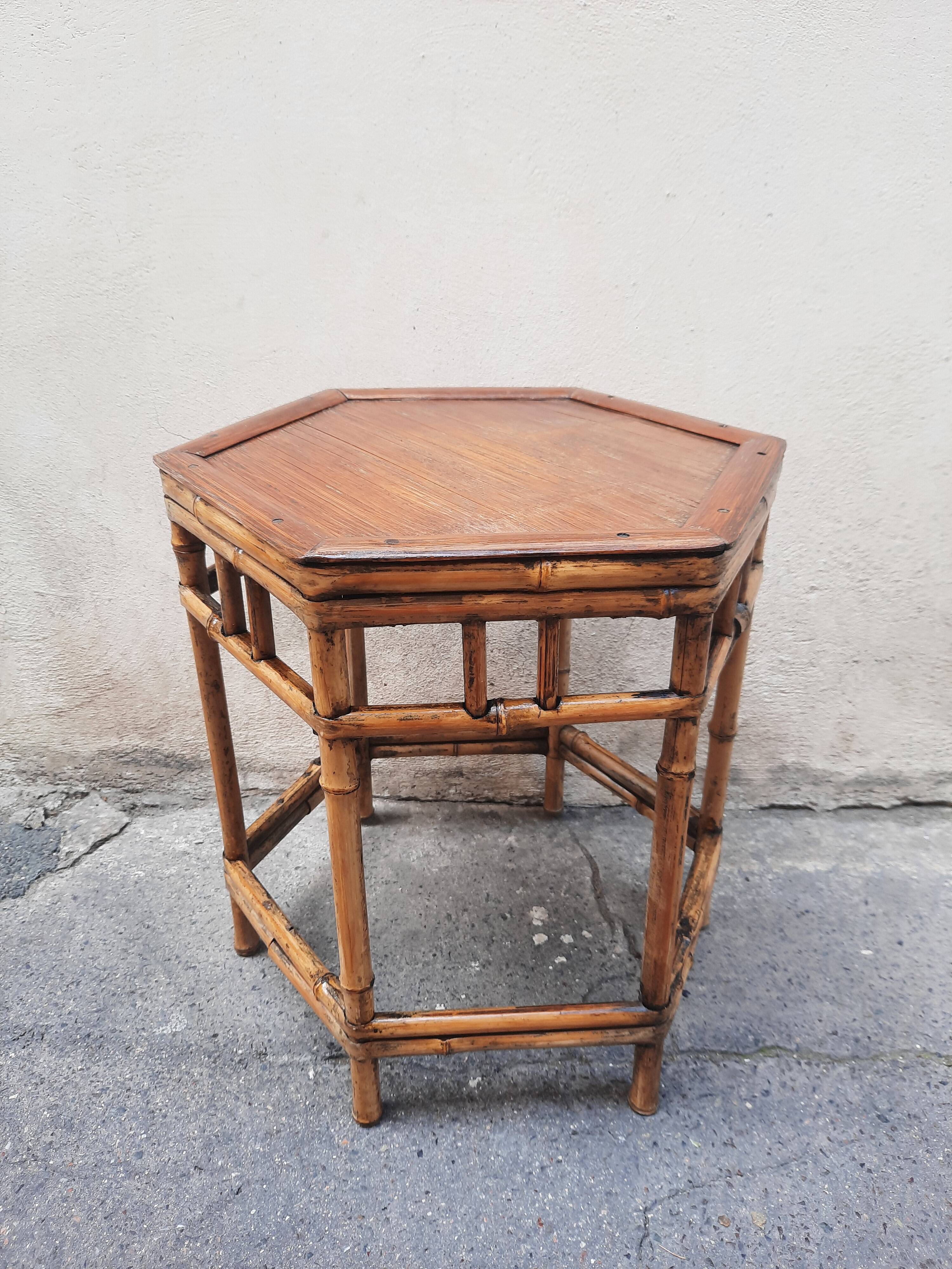Table en bambou