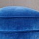 Vintage blue pouf