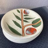 6 ceramic plates, Terragona model, San Marciano, Italy, 1970