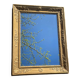 Beveled gold mirror