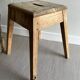 Old wooden workshop stool