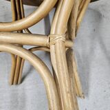 Vintage bamboo table 1980"