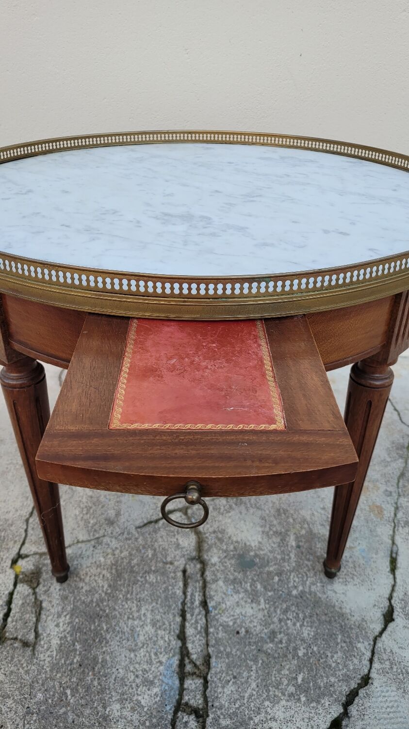 Antique Louis xvi style marble hot water bottle coffee table