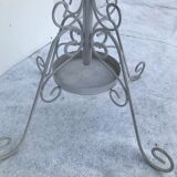 Porte manteau perroquet en fer forgé vintage