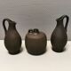 Céramiques du danois dagnæs ceramics des années 1970. avec rainures.