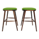 Pair of vintage stools Scandinavian style wool v