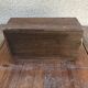 Boite rangement en bois pays basque avec couvercle vintage