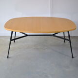 Liftable coffee table Smorrebrod 1960 in Teak