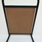 Vintage patinated metal shoe mirror