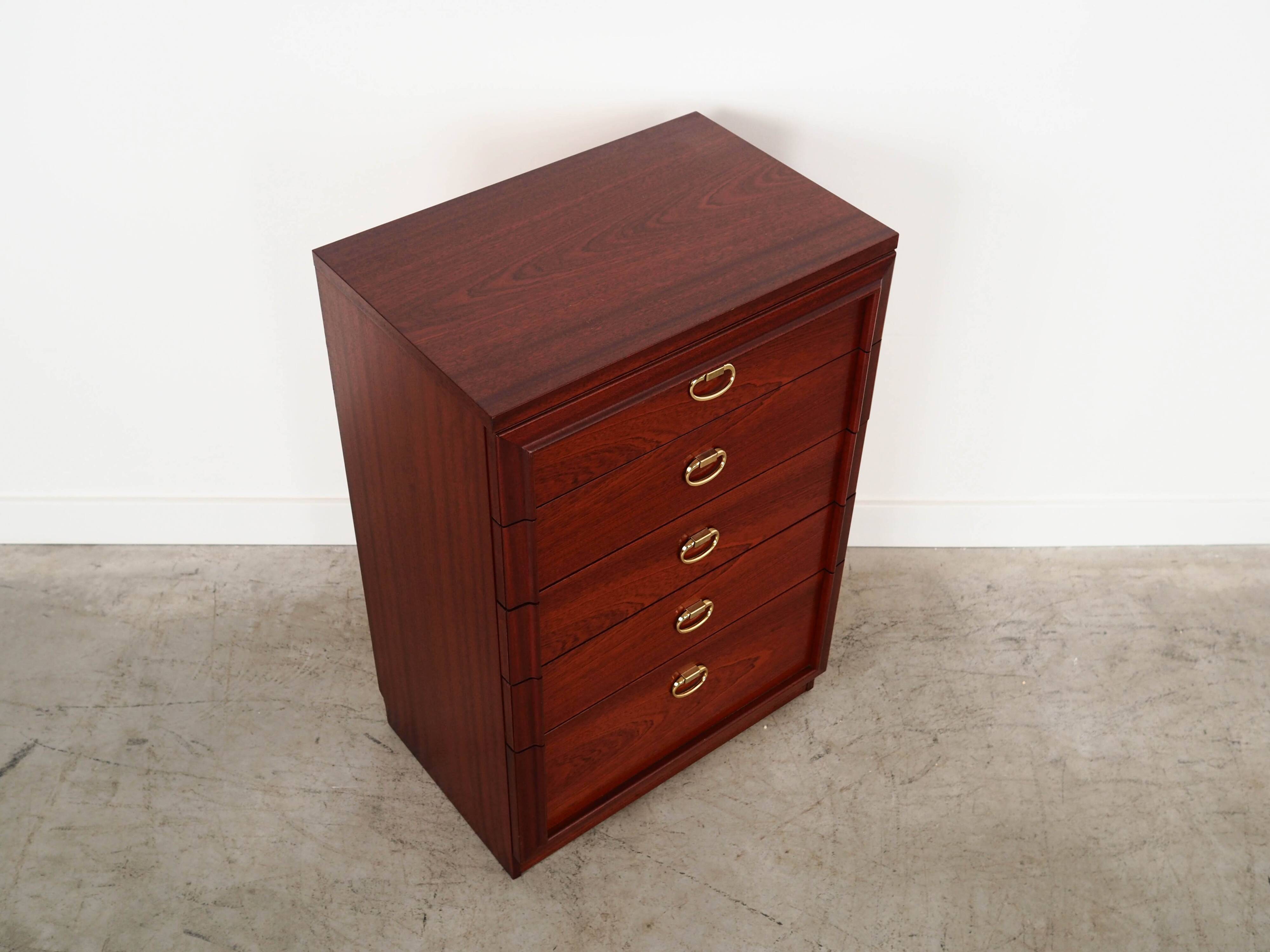 Commode en acajou, design danois, années 1980, fabrication : Danemark