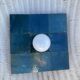 Blue zellige wall light