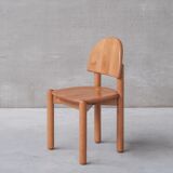 Pine mid-century dining chairs