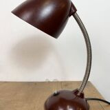 Vintage Brown Bakelite Gooseneck Table Lamp, 1950s