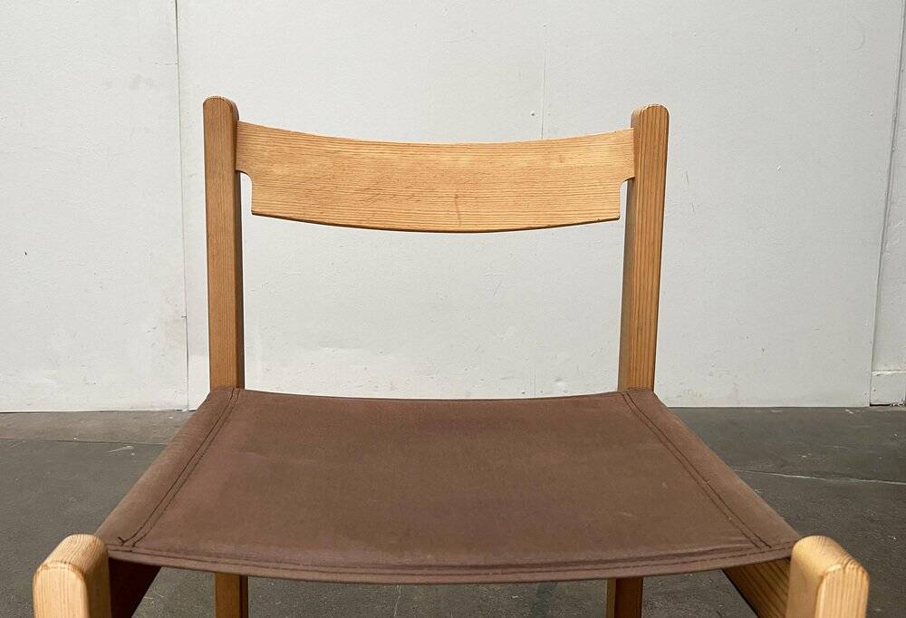 Swedish Mid-Century Safari Chair, 1960s, set of 3