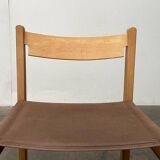 Swedish Mid-Century Safari Chair, 1960s, set of 3