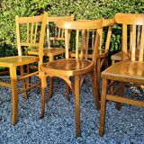 Set of 8 chairs Bistro mismatched