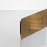 Mail Holder in Golden Brass circa 1970