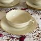 6 fine porcelain coffee and tea cups from the Limoges royal factory