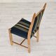 1970s, set 6 pcs of Danish dinning chairs, original good condition, furniture wool.