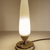 Lampe Vintage Années 50 Verre, Laiton Verre, Jaune