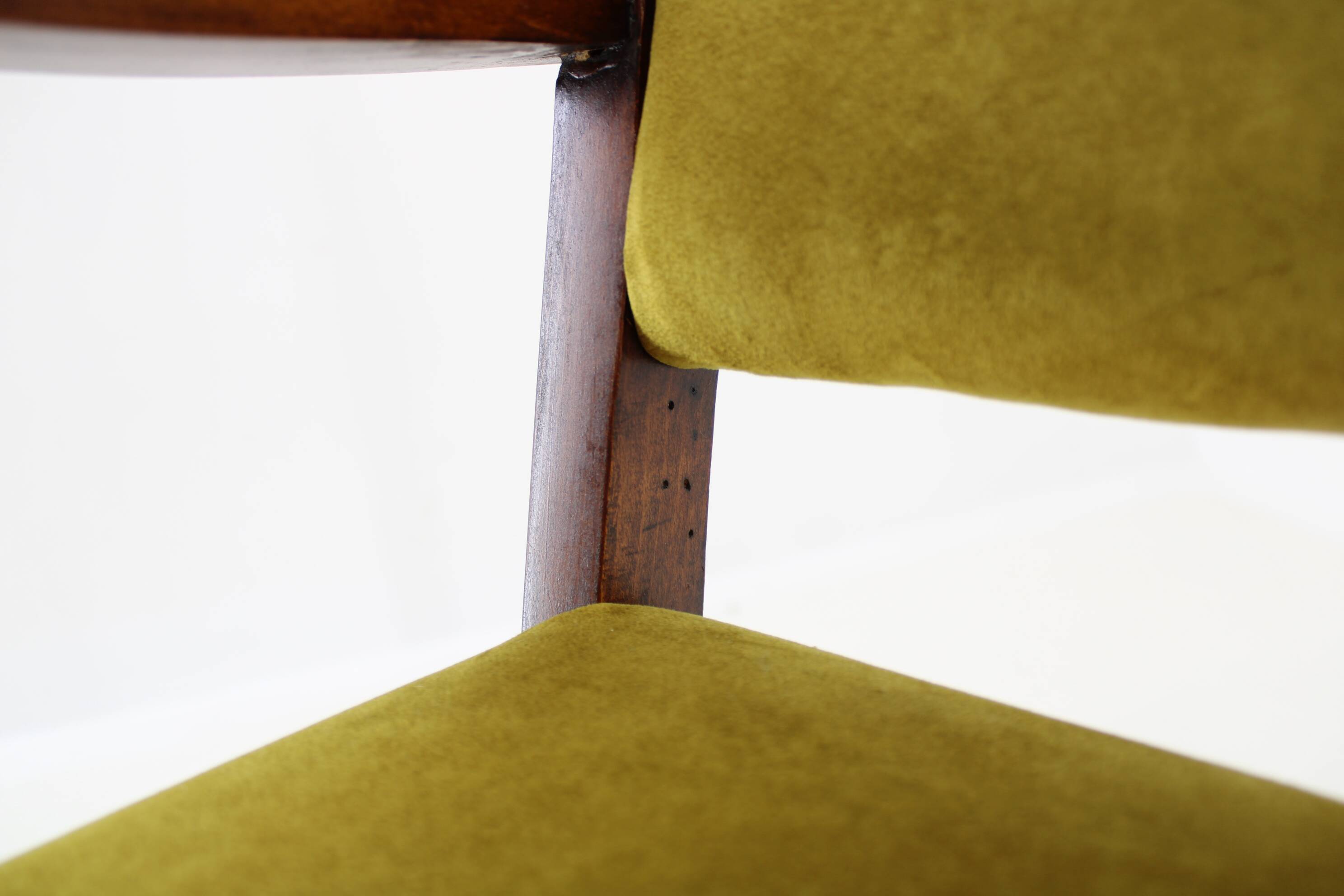 1940s Pair of Restored Beech Art Deco Armchairs ,Czechoslovakia