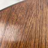 Brutalist oak organic curved oval side or nesting tables, Dutch ca 1960