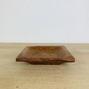 Vide poche carré bois de palmier, vintage