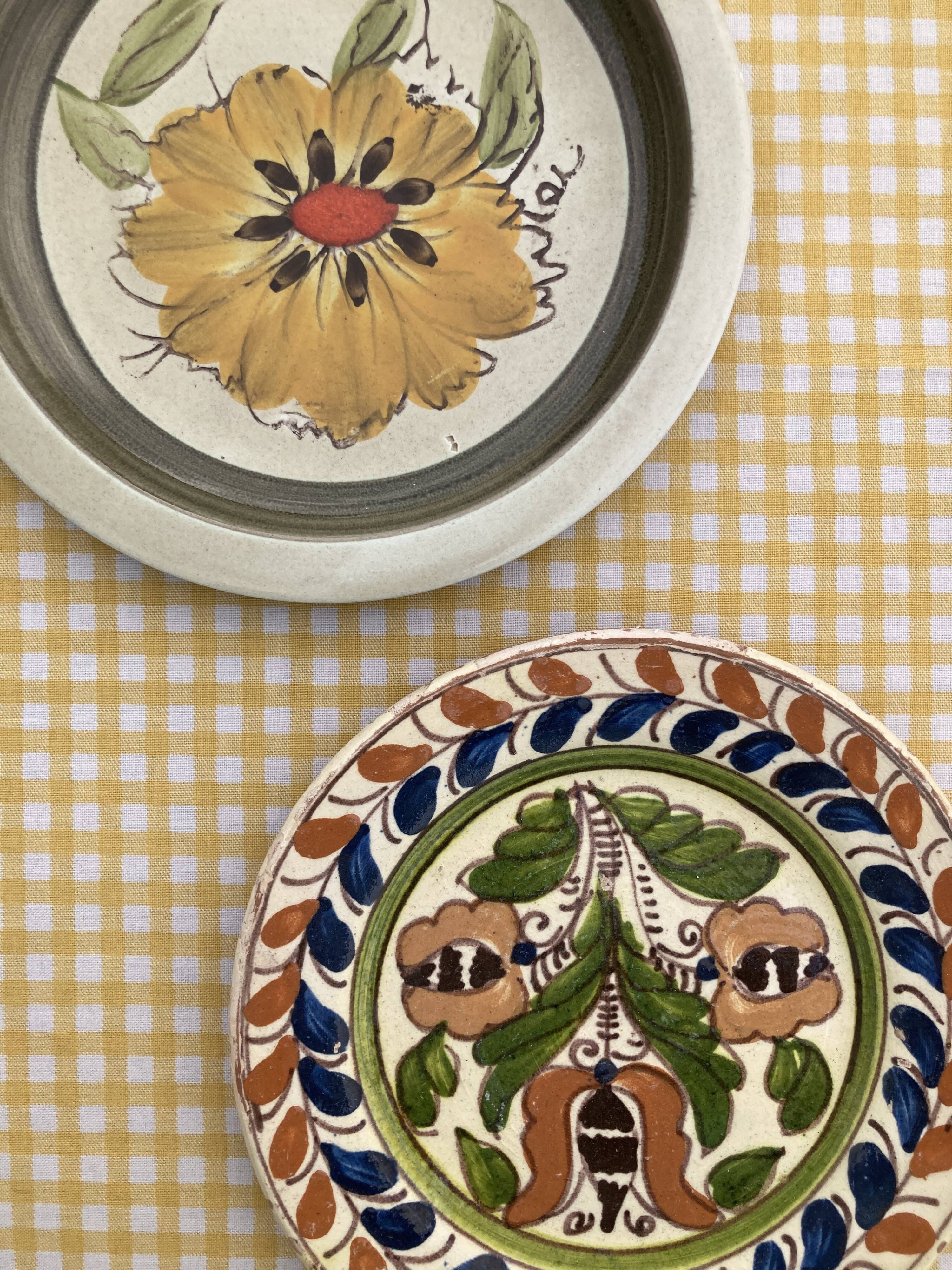 Two artisanal plates