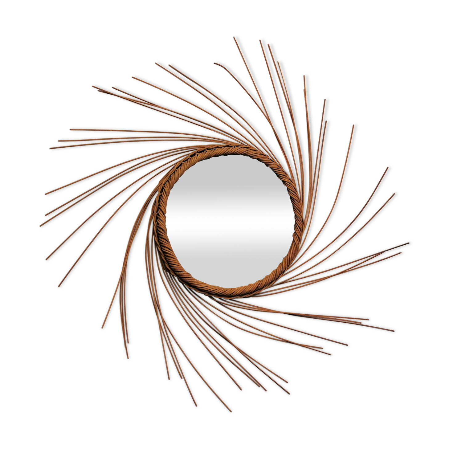 Mirror wicker sun 53cm