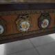 Louis XVI style coffee table - marble, porcelain medallions