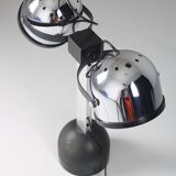 Lampe de table Trepiù argentée par Gae Aulenti & Livio Castiglioni pour Stilnovo, 1971