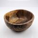 Large turned monoxyle olive wood bowl, 1950s-1970s.