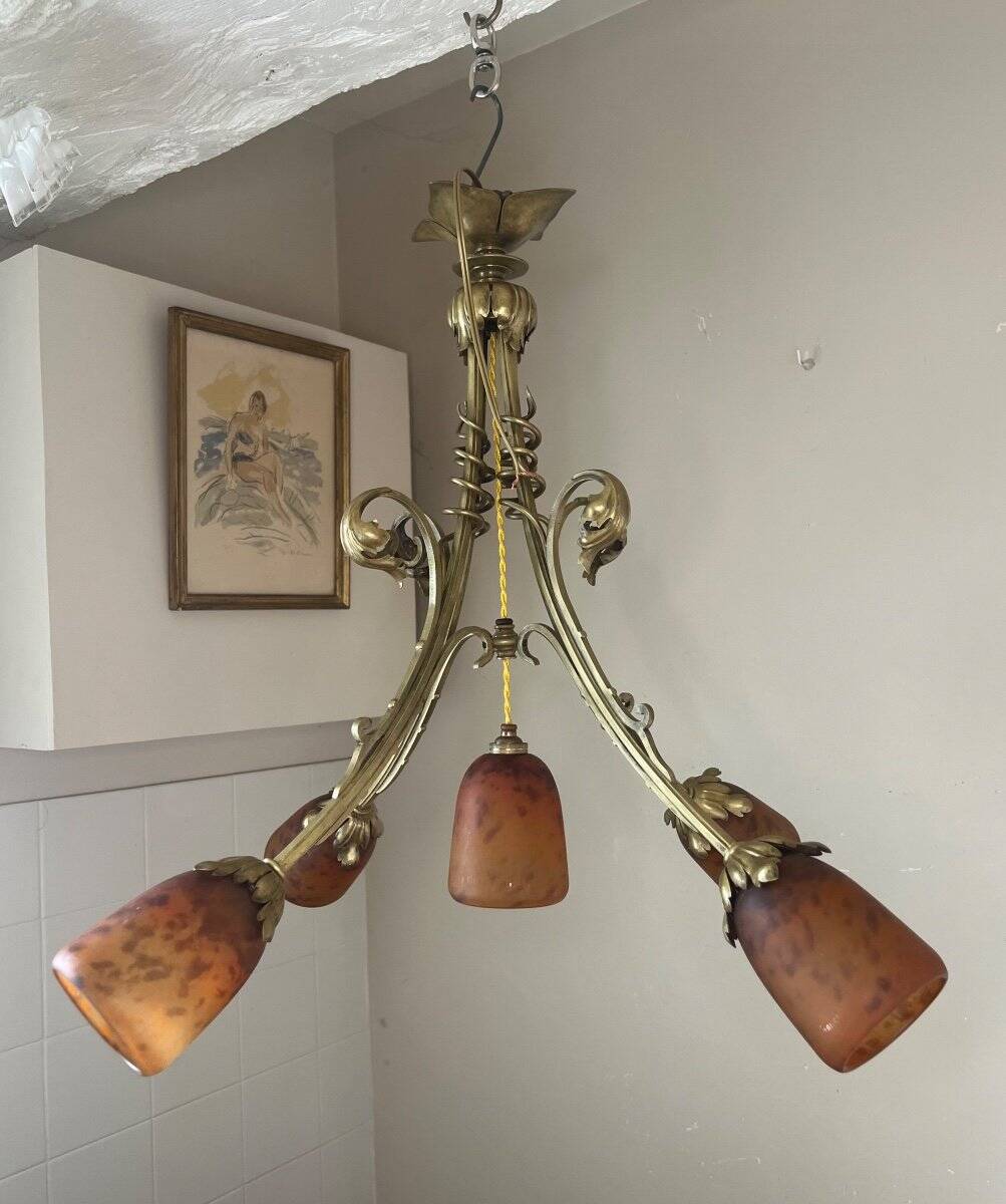 Lustre Art Nouveau Daum
