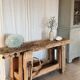 Solid wood carpenter's workbench
