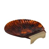 Hollywood regency shell shaped centerpiece, Italy 1970s