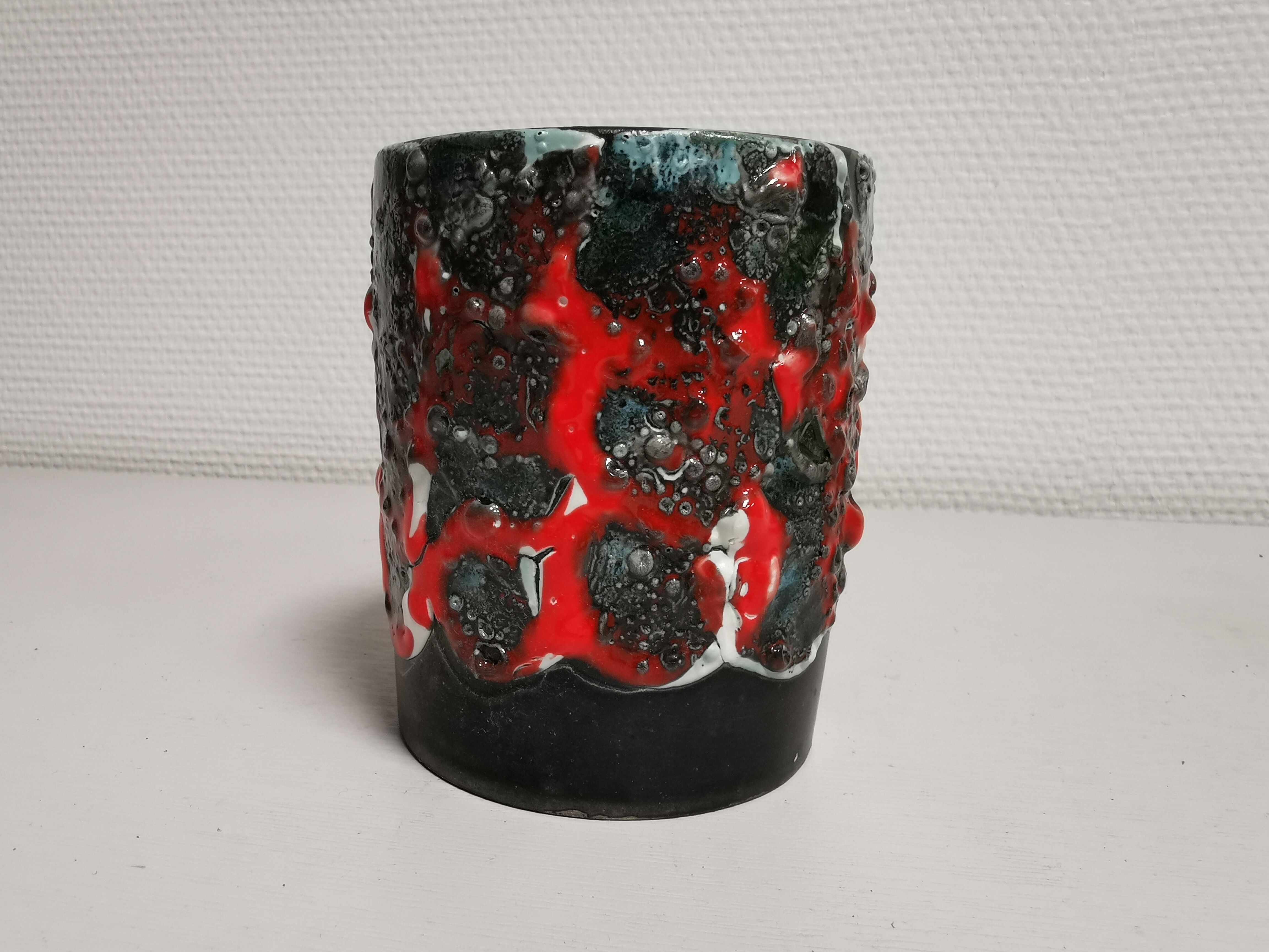 Mug vintage ceramic lava effect