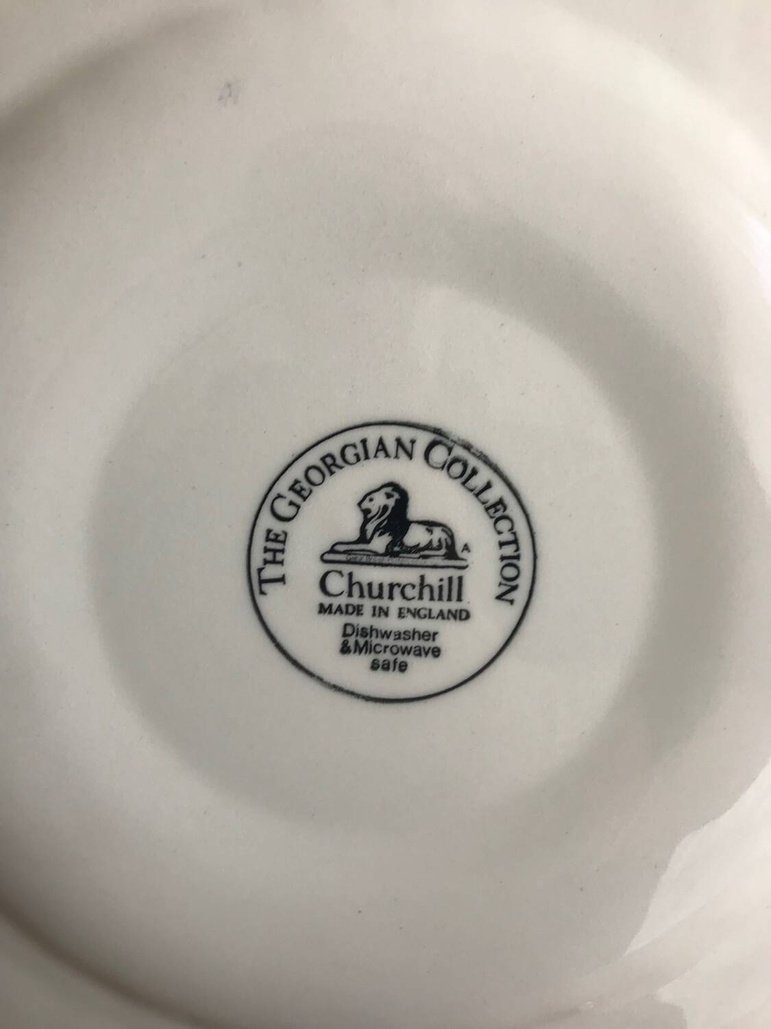 2 Antique Churchill Plates The Georgian Collection 25cm