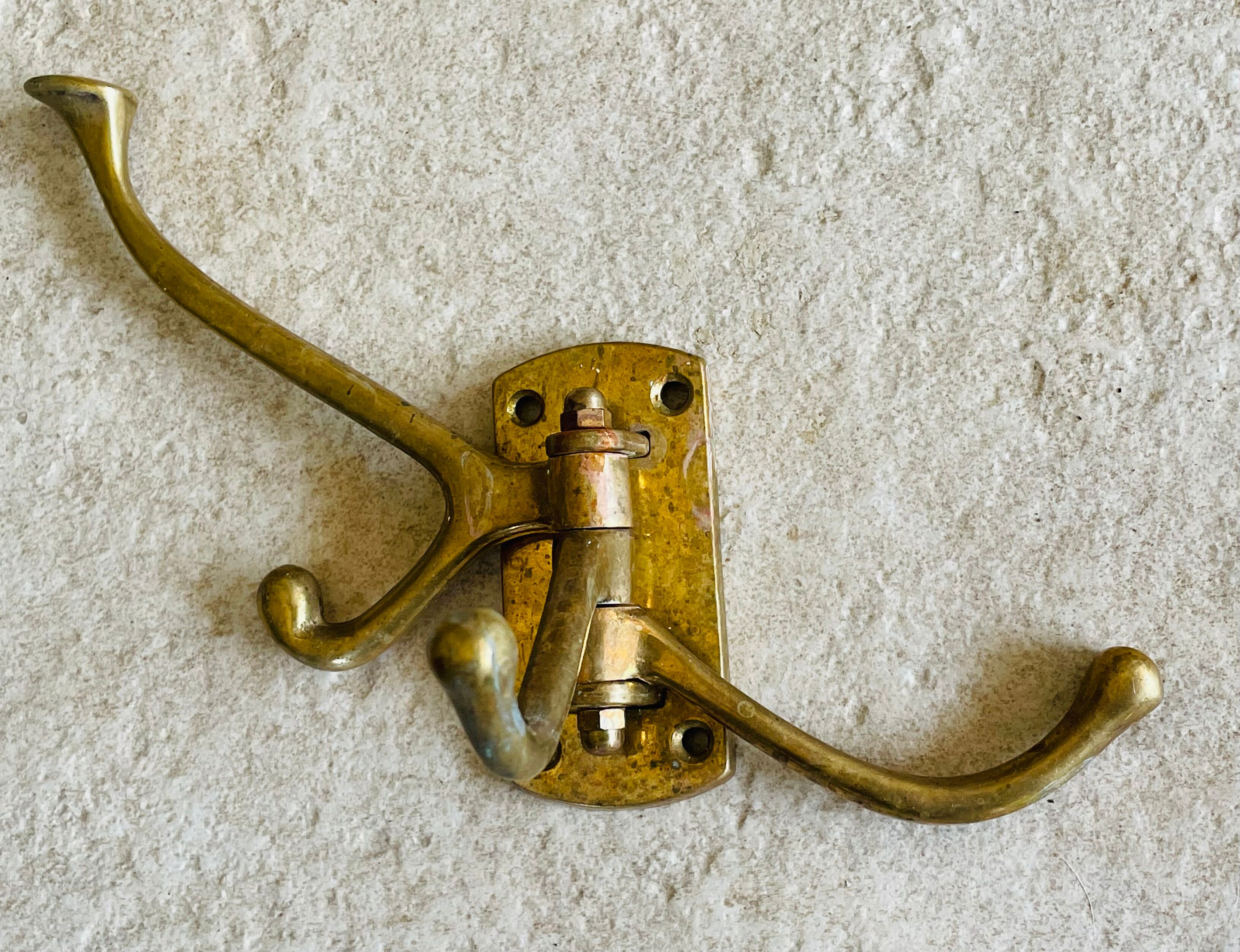 Old brass boat hook