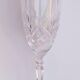 6 crystal champagne flutes from Lorraine Walsheid in their case.