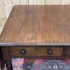 Table bureau anglaise en acajou XIXème avec 2 tiroirs
