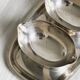 Fixed sauce boats on stainless steel tray