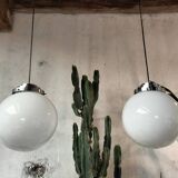 Opaline ball pendants