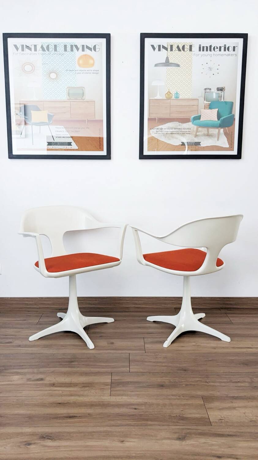 Table et chaises Space Age par Konrad Schäfer pour Lübke 1969